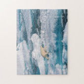 海の白くまの歩く ジグソーパズル (縦)