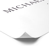 海の看板に残る二結婚匹の魚 ポスター (角)