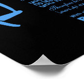 海の真ん中のデシデラタの詩魚釣り ポスター (角)