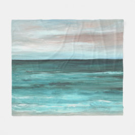 海の眺め265の水の海 フリースブランケット