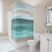 海の眺め265の海のビーチ シャワーカーテン (インサイチュ)