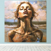 海の破片 キャンバスプリント (インサイチュ (ウッドフロア))