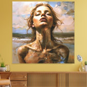 海の破片 キャンバスプリント (インサイチュ (リビング))