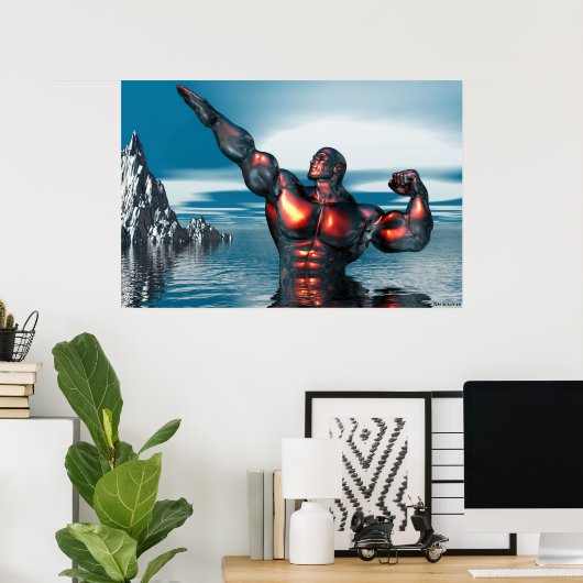 海の神 ポスター (ホームオフィス)