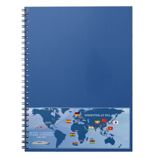 海の秋の2018年のノートの学期 ノートブック (正面)