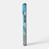 海の空中撮影 iPhone 15ケース (左側面)