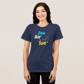 海の空気と太陽 トライブレンドTシャツ (正面全面)