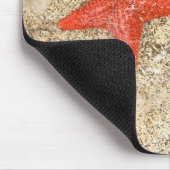 海の端のビーチのヒトデ マウスパッド (コーナー)