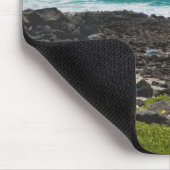 海の端の大きいカメ マウスパッド (コーナー)