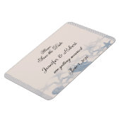 海の結婚式で宝物デートを保存 マグネット (左側)