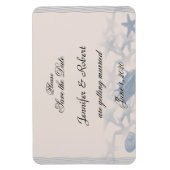 海の結婚式で宝物デートを保存 マグネット (縦)