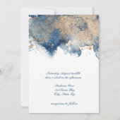 海の結婚式 タツノオトシゴ 海洋 ナウチカ ウェディング 招待状 (裏面)