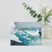 海の絵画嵐 ポストカード (スタンド正面)