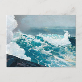 海の絵画嵐 ポストカード