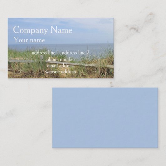 海の絶壁 名刺 (正面/裏面)