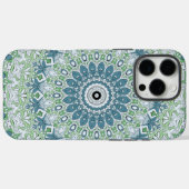 海の緑と青の沿岸マンダラパターン Case-Mate iPhoneケース (裏面 (横))