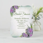 海の緑色と紫の豊かな色彩 招待状 (スタンド正面)