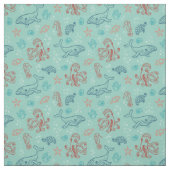 海の線画の下 ファブリック (見本)