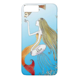 海の美しい人魚の下でパーソナライズ iPhone 8 PLUS/7 PLUSケース