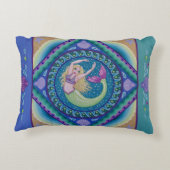 海の美しい人魚の水泳 アクセントクッション (裏面)