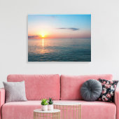 海の美しい夕日。バトゥミジョージア キャンバスプリント (インサイチュ (リビング))