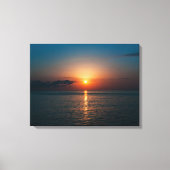 海の美しい夕日。バトゥミジョージア キャンバスプリント (正面)