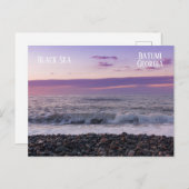 海の美しい夕日。バトゥミジョージア ポストカード (正面/裏面)