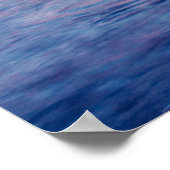 海の美しい夕日 ポスター (角)