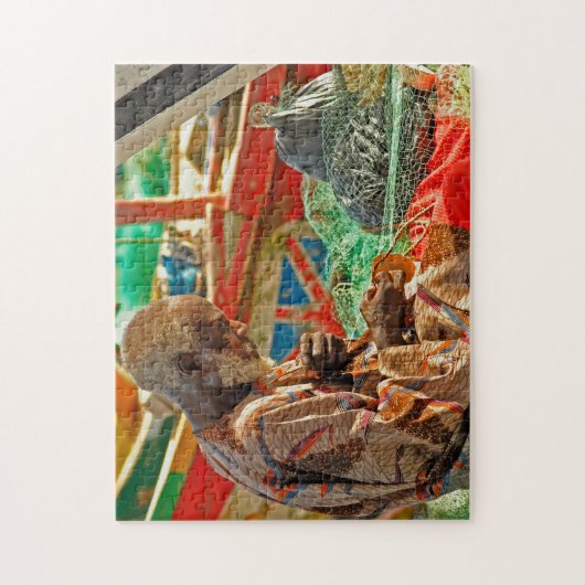 海の老人。 ジグソーパズル (縦)