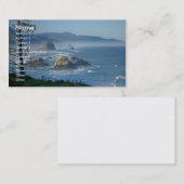 海の背景が付いている名刺 名刺 (正面/裏面)