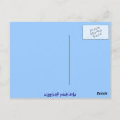 海の背景に貝殻 ポストカード (裏面)