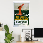 海の脅威を押し潰す – 自由買の絆 ポスター (ホームオフィス)