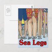 海の脚が岸に ポストカード (正面/裏面)