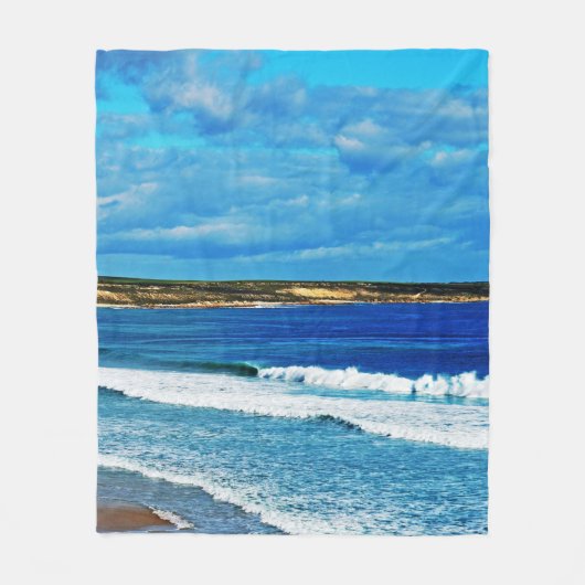 海の臭い フリースブランケット (正面)