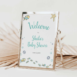 海の航海の中で赤ちゃんシャワーを歓迎 ポスター