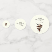 海の航海の貝殻の下でシックな蝶 コンフェッティ (正面)