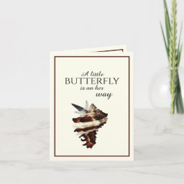 海の航海の貝殻の下でシックな蝶 招待状