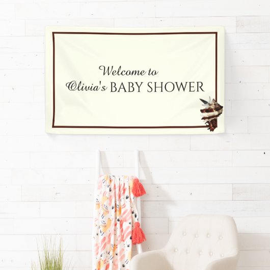 海の航海の貝殻の下でシックな蝶 横断幕 (インサイチュ)