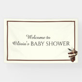 海の航海の貝殻の下でシックな蝶 横断幕 (横)