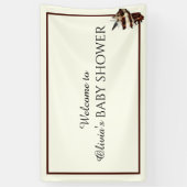 海の航海の貝殻の下でシックな蝶 横断幕 (縦)