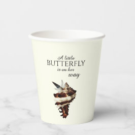 海の航海の貝殻の下でシックな蝶 紙コップ