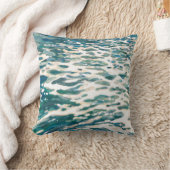 海の航跡のビーチのJuul著沿岸装飾の枕 クッション (ブランケット)