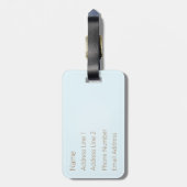 海の船かわいらし3隻カスタム ラゲッジタグ (裏面縦)