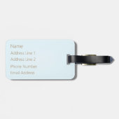 海の船かわいらし3隻カスタム ラゲッジタグ (裏面横)