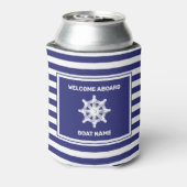 海の船舶名 ネイビーブルーのストライプ クーラー (缶裏面)