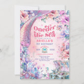 海の花のラメ人魚の尾 Oneder 招待状 (正面)