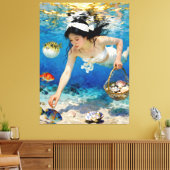 "海の花" - 海の肖像 キャンバスプリント (インサイチュ (リビング))