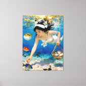 "海の花" - 海の肖像 キャンバスプリント (正面)