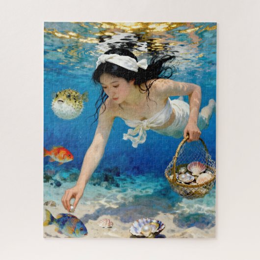 "海の花" - 海の肖像 ジグソーパズル (縦)