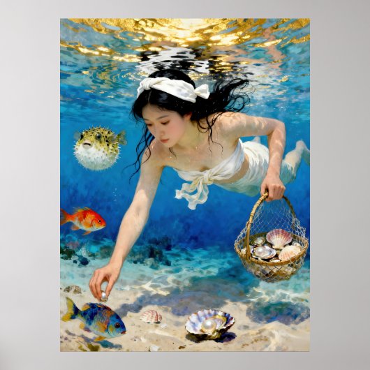 "海の花" - 海の肖像 ポスター (正面)